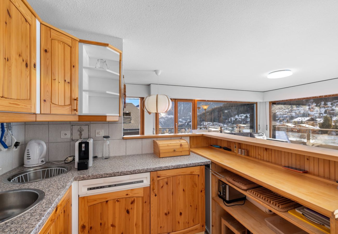 Ferienwohnung in Haute-Nendaz - Nid d'Aigle F2 - Cocon de lumière pour 4 pers