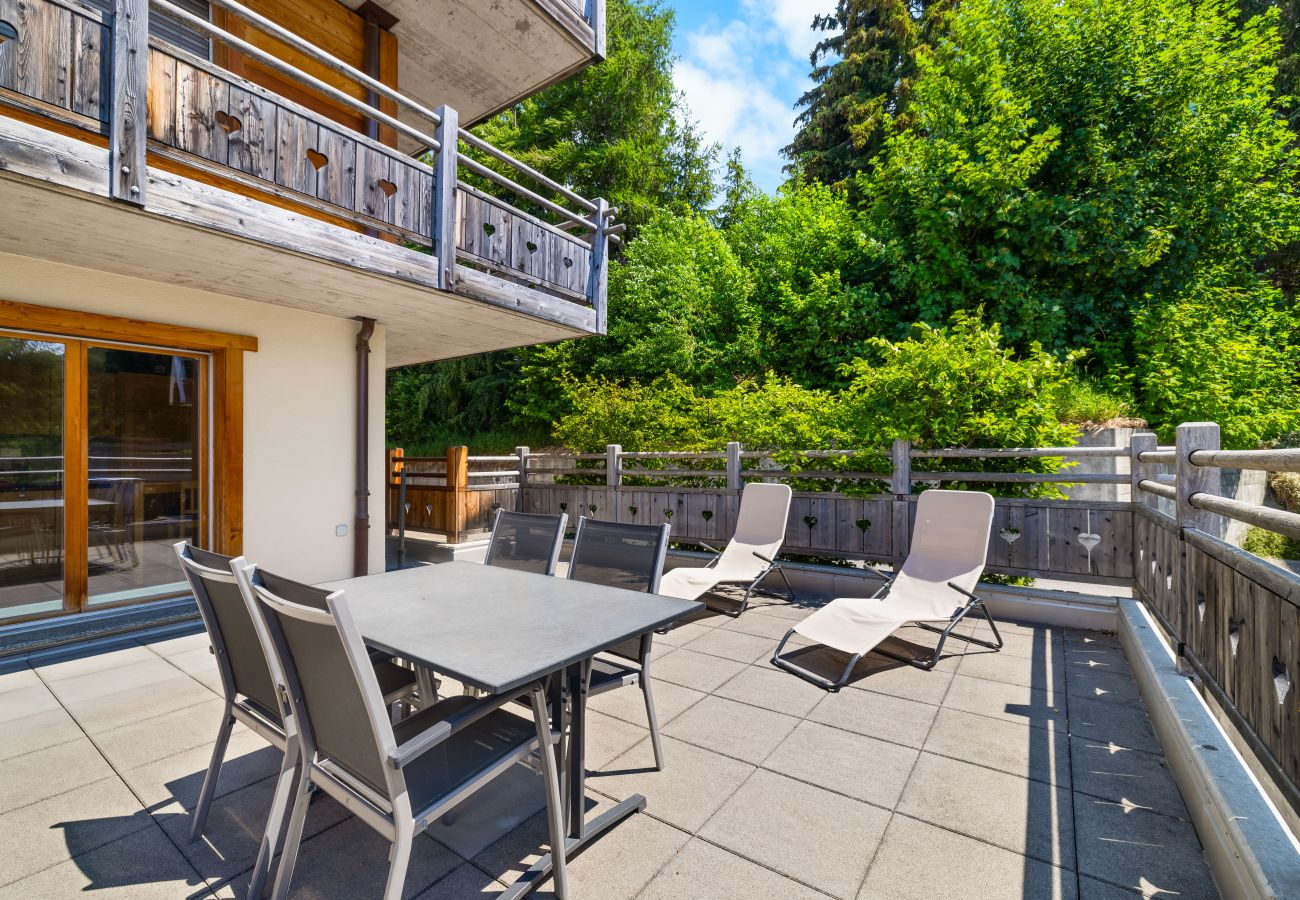 Ferienwohnung in Haute-Nendaz - Ferme de Sandra F0 - cosy avec terrasse, au centre
