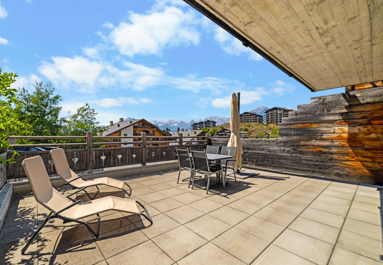 Ferienwohnung in Haute-Nendaz - Ferme de Sandra F0 - cosy avec terrasse, au centre