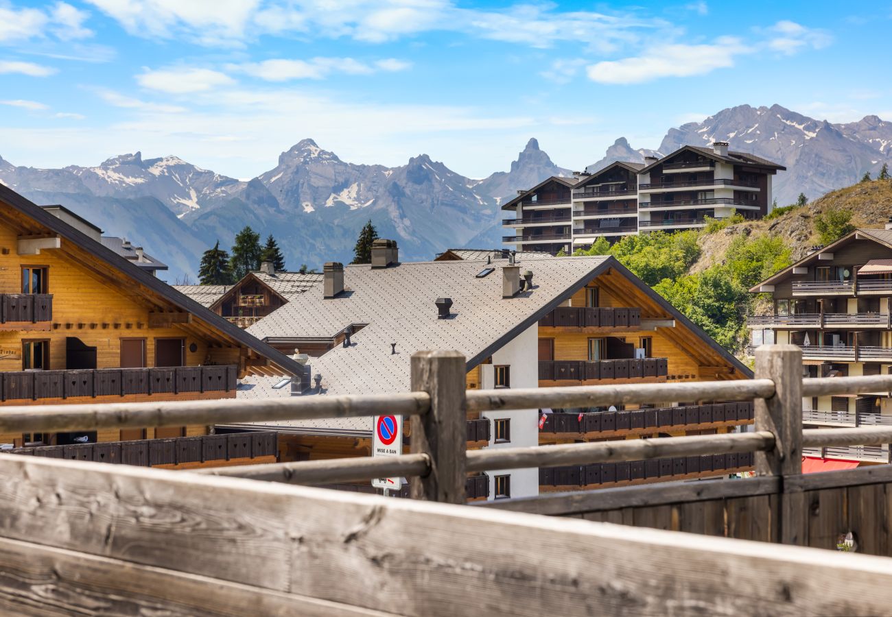 Appartement à Haute-Nendaz - Ferme de Sandra F0 - cosy avec terrasse, au centre